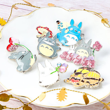 Metal Brooch Totoro Flower - My Neighbor Tororo