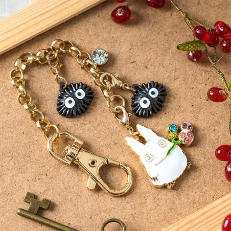 Chaînette Charms Totoro Blanc & Fruits - Mon Voisin Totoro