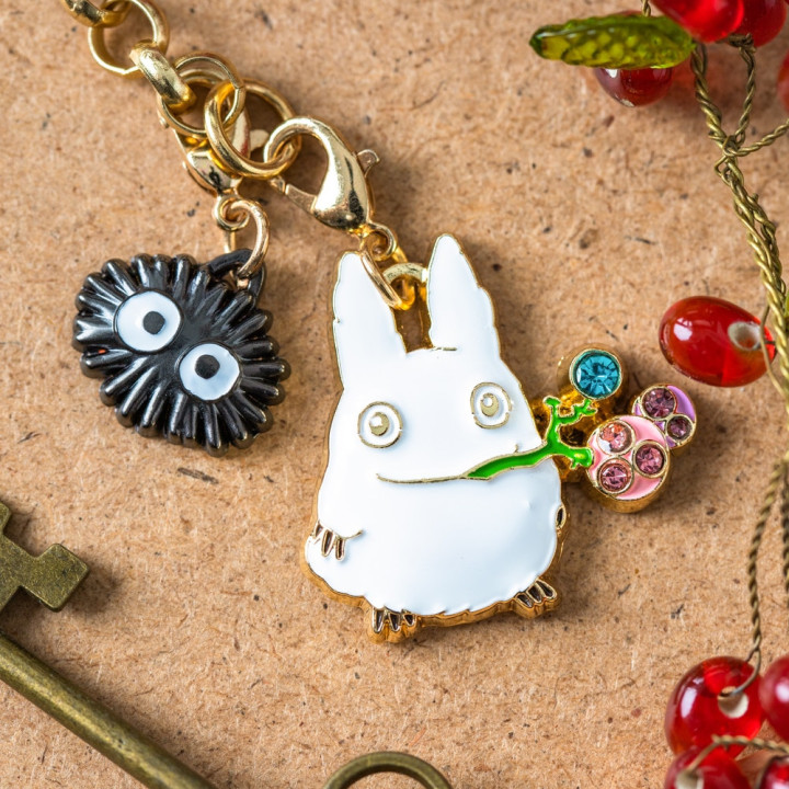 Chaînette Charms Totoro Blanc & Fruits - Mon Voisin Totoro