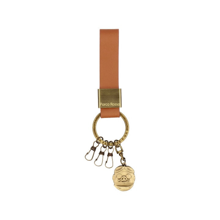 Leather Keychain Marco - Porco Rosso
