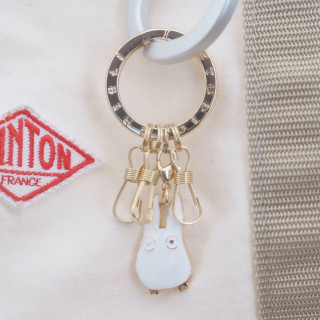 Porte-Clés métal Totoro Blanc - Mon Voisin Totoro