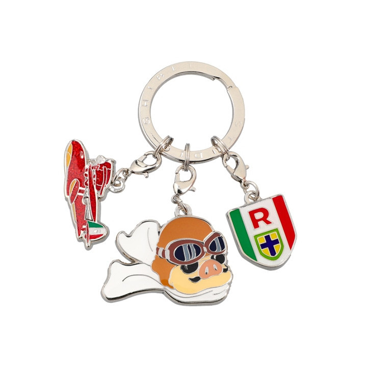 3 pieces Key Ring Marco - Porco Rosso