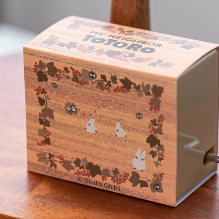 Boîte à musique manivelle Feuille d’Automne  - Mon Voisin Totoro