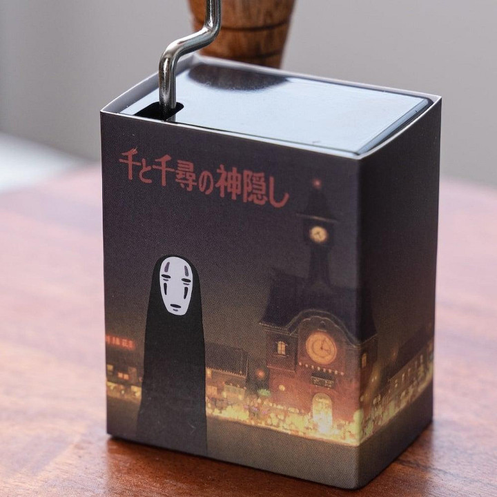 Hand crank music box Night view - Spirited Away