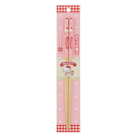Bamboo Chopsticks 21 cm - Hello Kitty
