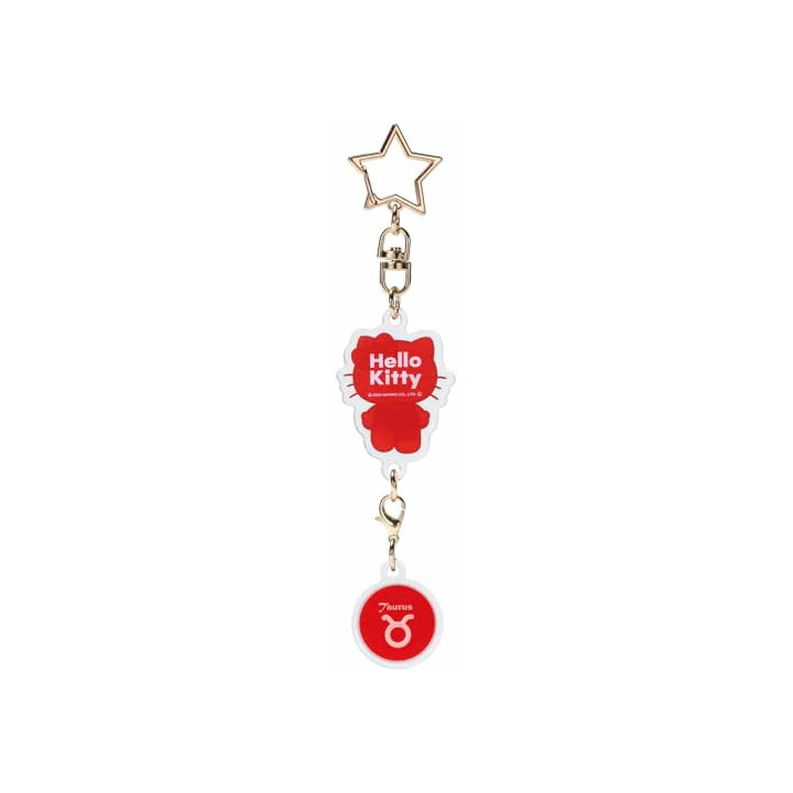 Star Keychain Astrological Aries Symbol - Hello Kitty 