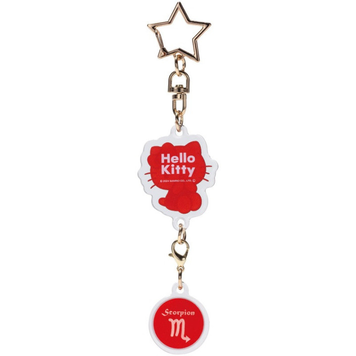 Porte-clés étoile symbole astrologique Scorpion- Hello Kitty