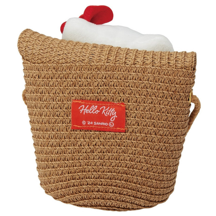 Sac bandoulière en paille - Hello Kitty