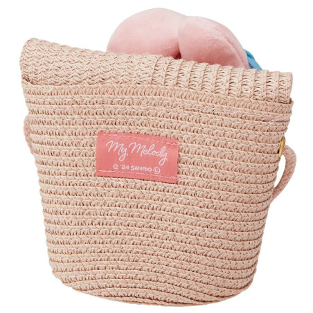 Sac bandoulière en paille - My Melody