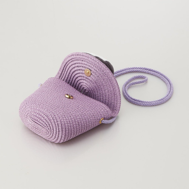 Sac bandoulière en paille - Kuromi