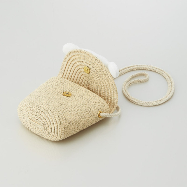 Sac bandoulière en paille - Cinnamoroll