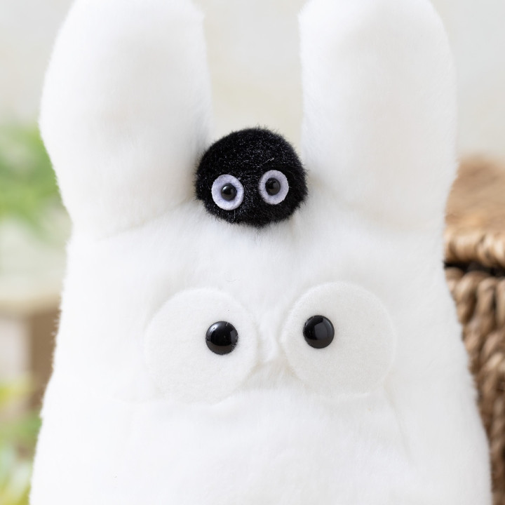 Beanbag Totoro Blanc avec noiraude - Mon Voisin Totoro