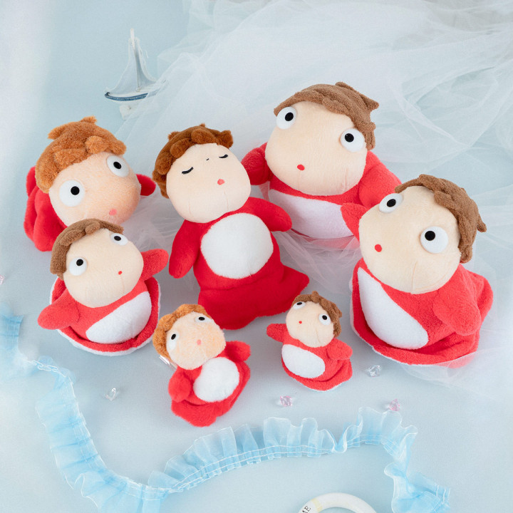 Peluche Nakayoshi Ponyo allongé - Ponyo sur la falaise