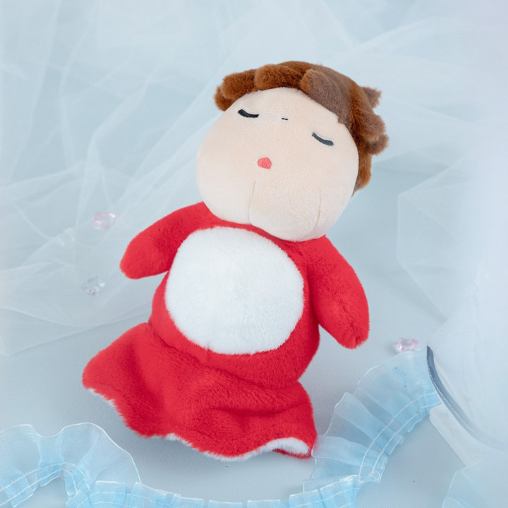 Peluche Nakayoshi Ponyo allongé - Ponyo sur la falaise