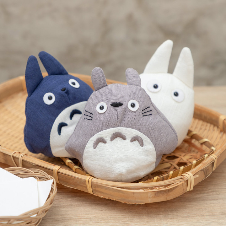 Peluche Otega style japonais Totoro Blanc - Mon Voisin Totoro