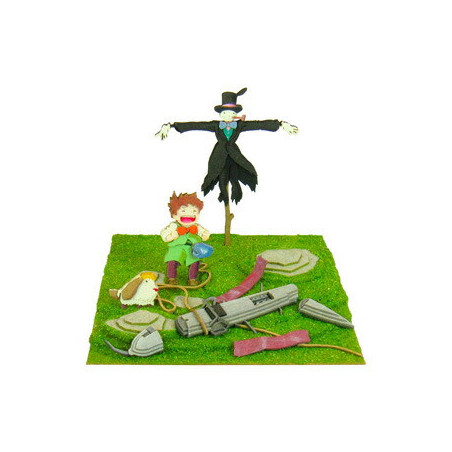 Diorama papier mini Navet, Markl et Heen - Mon Voisin Totoro