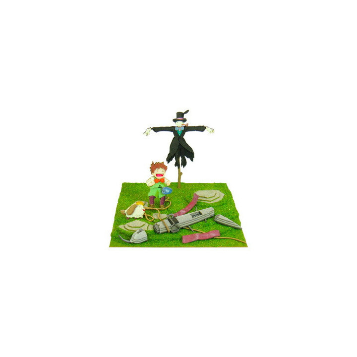 Diorama papier mini Navet, Markl et Heen - Mon Voisin Totoro