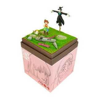 Diorama papier mini Navet, Markl et Heen - Mon Voisin Totoro