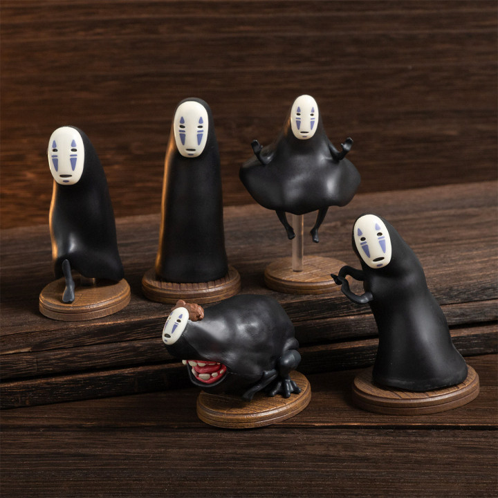 Pose Coll. Assort. de 6 Figurines Kaonashi - Le Voyage de Chihiro