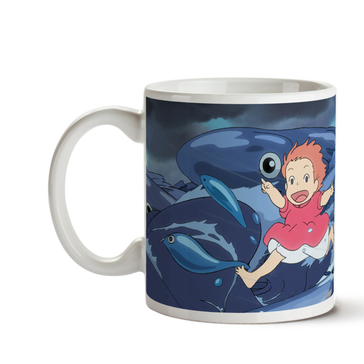 Mug Ghibli 10 - Vagues - Ponyo sur la falaise