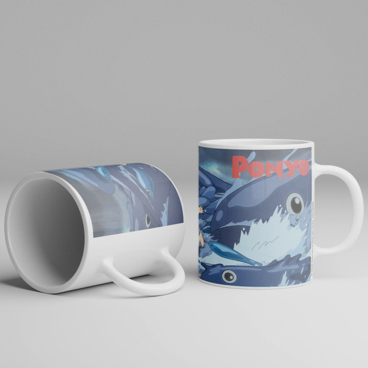 Mug Ghibli 10 - Vagues - Ponyo sur la falaise
