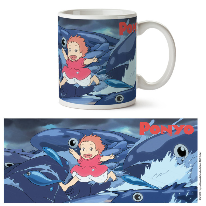 Mug Ghibli 10 - Vagues - Ponyo sur la falaise