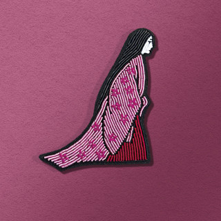 Broche Cannetille Kimono - Le conte de la Princesse Kaguya