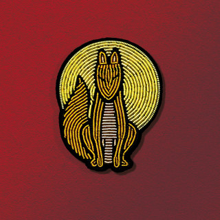 Broche Cannetille Clan des Renards - Pompoko