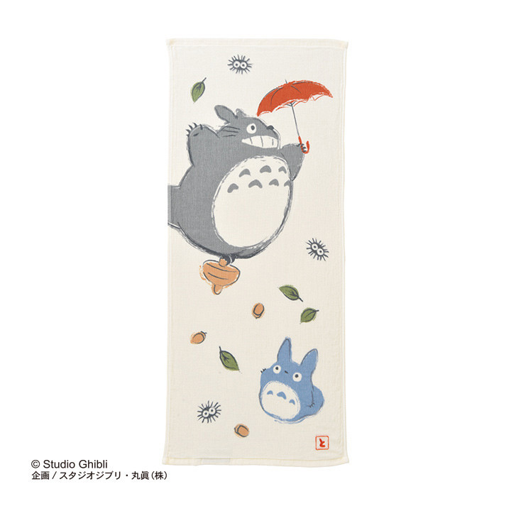 SERVIETTE IMABARI TOTORO PARAPLUIE - MON VOISIN TOTORO 34X80