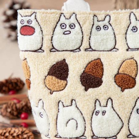 Sac brodé Beige Totoro Noisettes - Mon Voisin Totoro