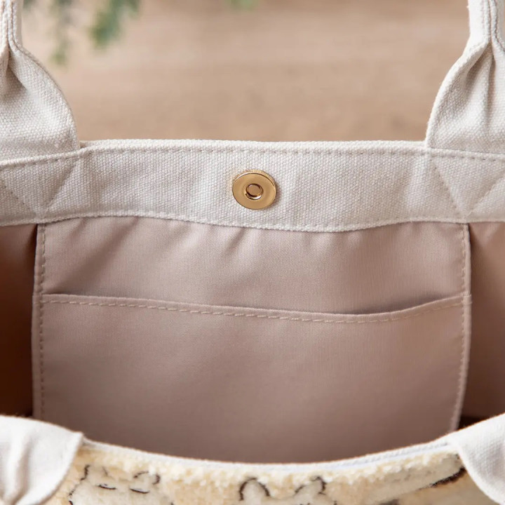 Sac brodé Beige Totoro Noisettes - Mon Voisin Totoro