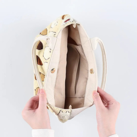 Sac brodé Beige Totoro Noisettes - Mon Voisin Totoro