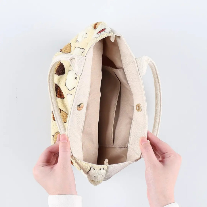 Sac brodé Beige Totoro Noisettes - Mon Voisin Totoro