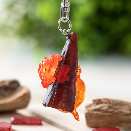Porte-clés 3D Calcifer - Le Château ambulant