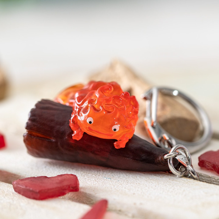 Porte-clés 3D Calcifer - Le Château ambulant