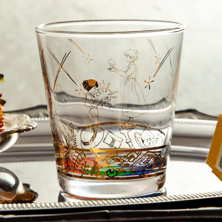 Verre gravé Howl et Sophie - Le Château ambulant