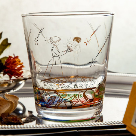 Verre gravé Howl et Sophie - Le Château ambulant