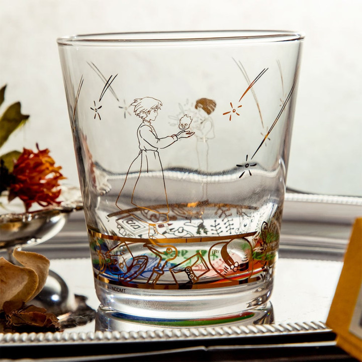 Verre gravé Howl et Sophie - Le Château ambulant