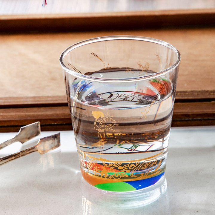 Verre gravé Howl et Sophie - Le Château ambulant