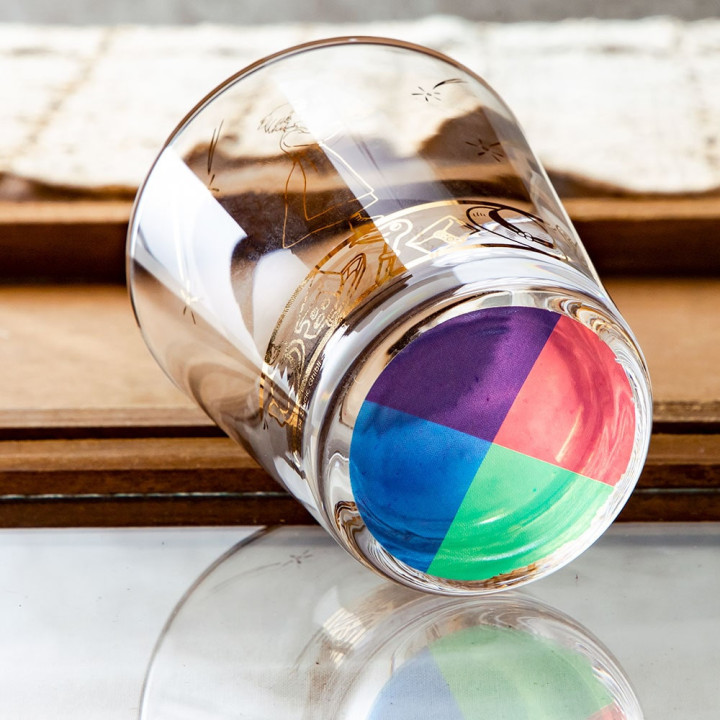 Verre gravé Howl et Sophie - Le Château ambulant