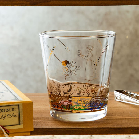 Verre gravé Howl et Sophie - Le Château ambulant