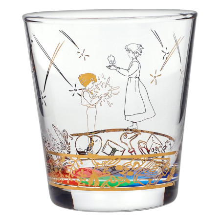 Verre gravé Howl et Sophie - Le Château ambulant