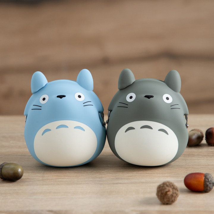 Porte-Monnaie Silicone Totoro Gris - Mon Voisin Totoro