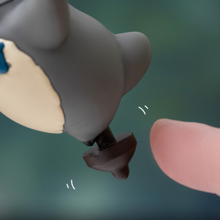 Porte-Clés Totoro sur sa toupie - Mon Voisin Totoro