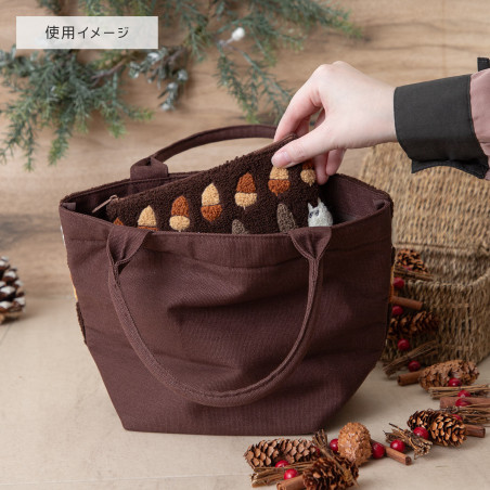 Embroidered hand bag Totoro Acorn - My Neighbor Totoro