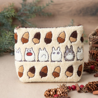 Pochette brodée Totoro Noisettes - Mon Voisin Totoro