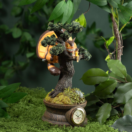 Diorama horloge Mei, Satsuki et Chatbus dans larbre - Mon Voisin Totoro