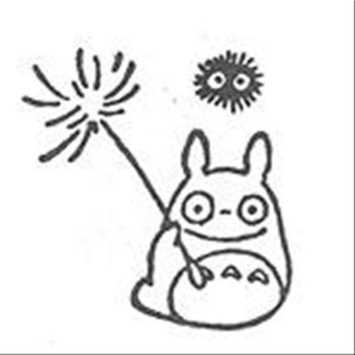 Tampon Totoro Pissenlit - Mon Voisin Totoro