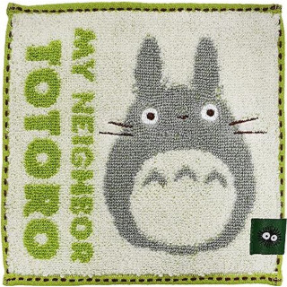 Mini Serviette Mame Totoro Gris 15x15 cm - Mon Voisin Totoro