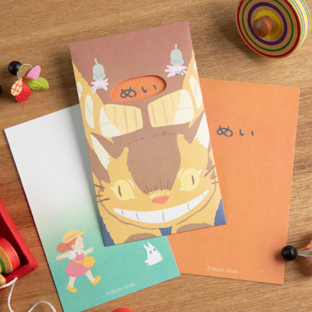3 CatBus Enveloppe & Lettres Set  - Mon Voisin Totoro